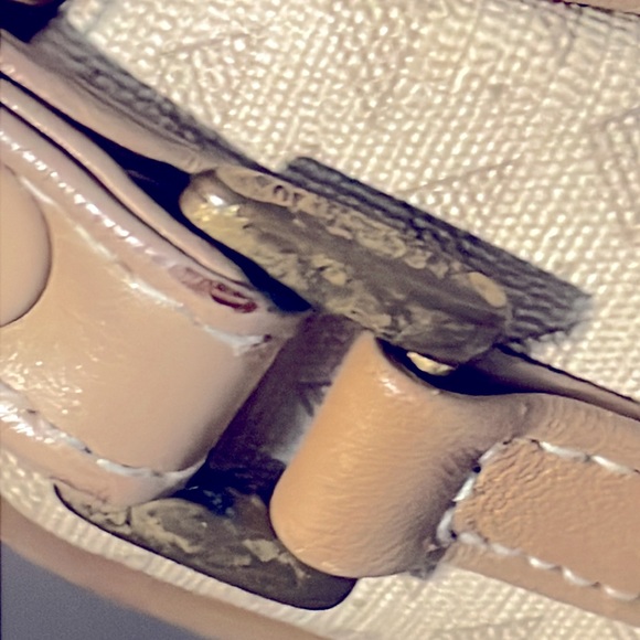 Vintage 80’s Liz Claiborne Genuine Leather Trim Purse - Picture 9 of 15